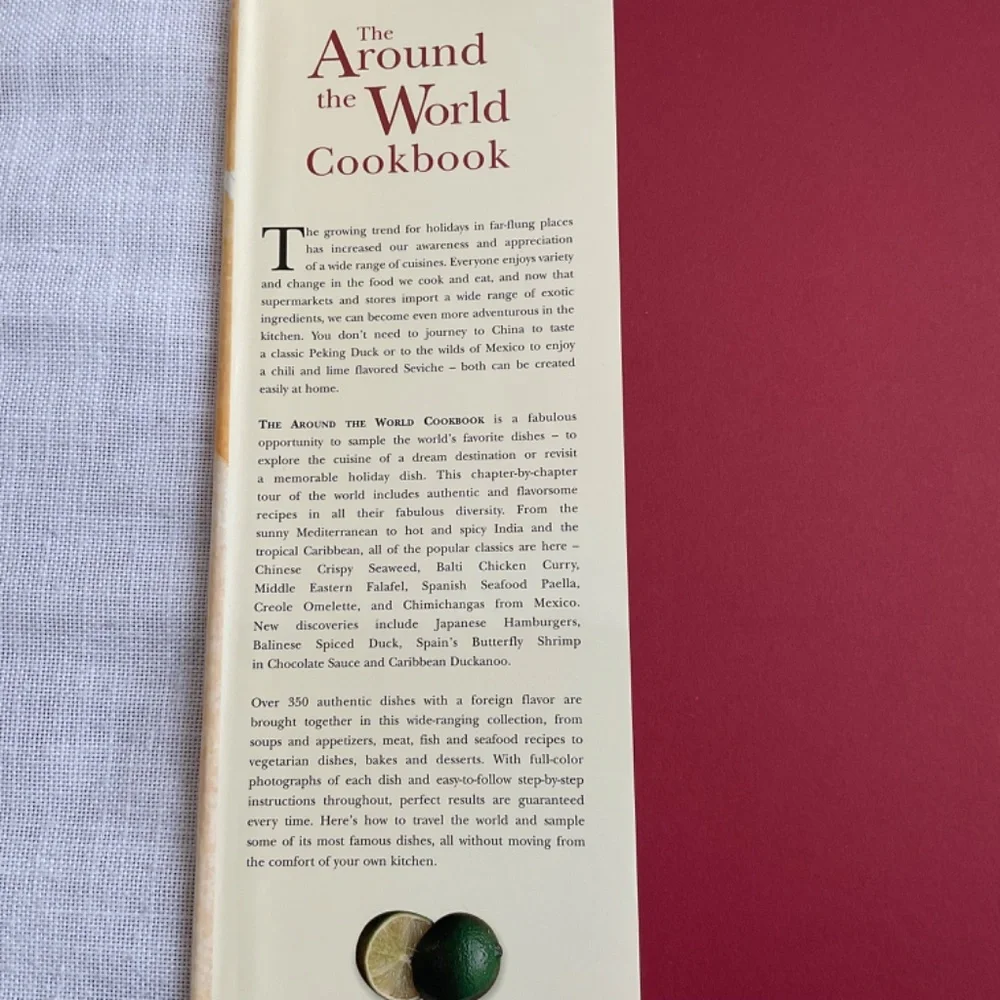 •The Around The World Hardcover Cookbook Over 350 Recipes